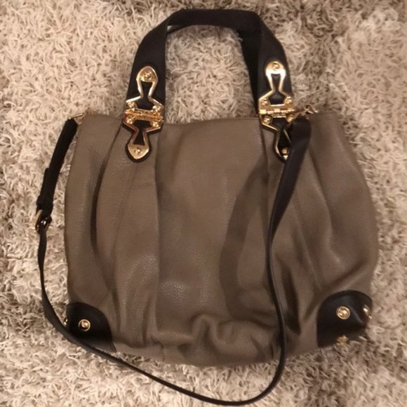 Michael Kors Handbags - ❤️BOGO Michael Kors 2 Tone Taupe Leather Bag